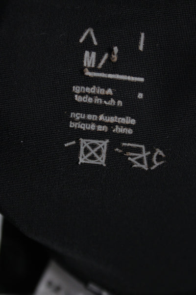 PE Nation Womens Ankle Leggings Black Athleisure 70% Recycled Polyester Size M
