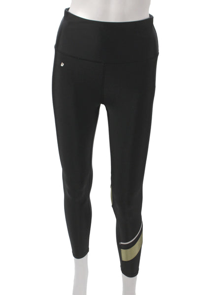 PE Nation Women Black Ankle Leggings Size M