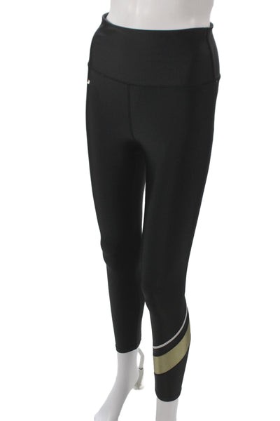 PE Nation Women Black Ankle Leggings Size M