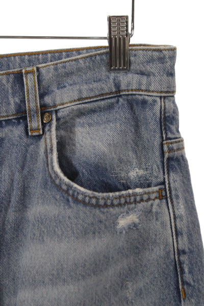 Sandro Women Mom High Rise Blue Cotton Jeans Size 40
