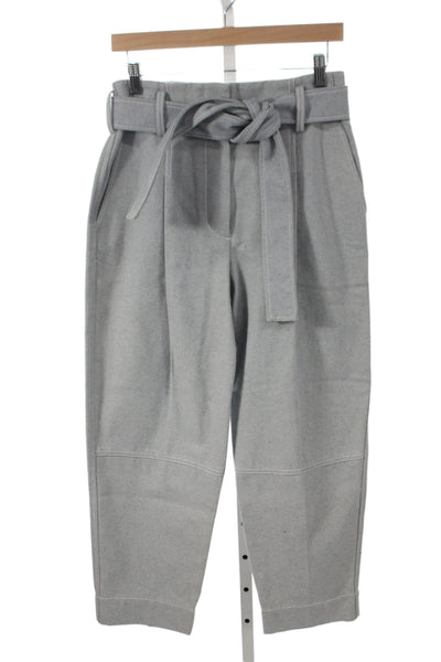 3.1 Phillip Lim Women Paperbag Gray Cotton Pants Size 2
