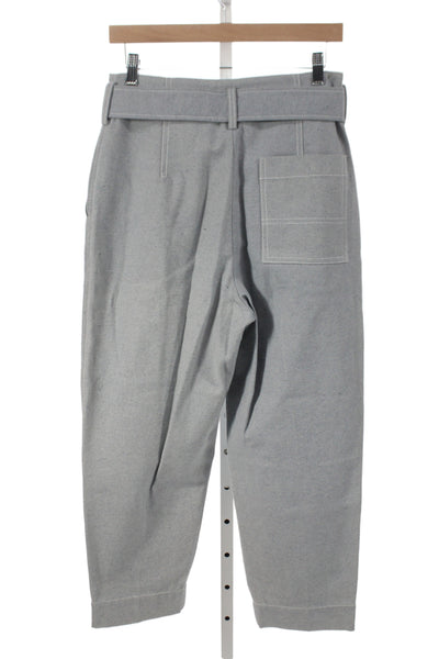 3.1 Phillip Lim Women Paperbag Gray Cotton Pants Size 2