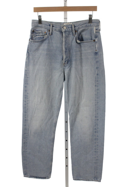 Agolde Women Straight High Rise Blue Jeans Size 27