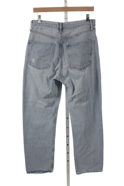 Agolde Women Straight High Rise Blue Jeans Size 27