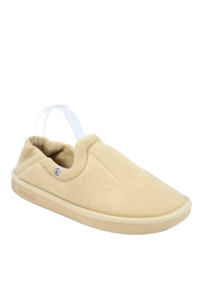 Brunch Womens Polyester Slip On Slippers Tan Beige Size 10