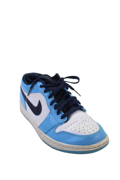 Nike Womens Leather Jordan Low UNC Sneakers Blue Size 8