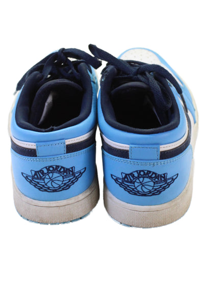 Nike Womens Leather Jordan Low UNC Sneakers Blue Size 8