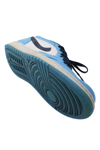 Nike Womens Leather Jordan Low UNC Sneakers Blue Size 8