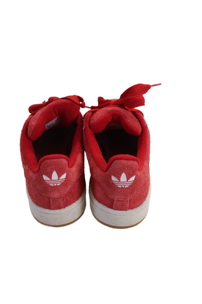 Adidas Mens Suede Lace Up Low Top Campus Sneakers Red Size 8