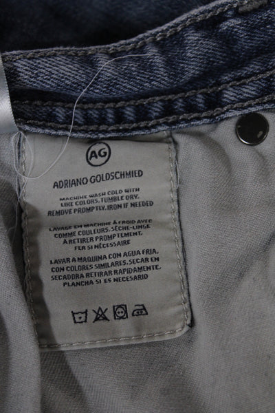 AG Adriano Goldschmied Mens Blue Straight Jeans Size 34