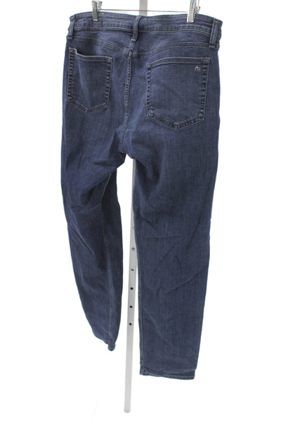 Rag & Bone Mens Straight Blue Cotton Blend Jeans Size 34