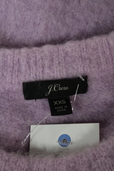 J Crew Women Pullover Crew Neck Alpaca Long Sleeve Pink Size 2XS