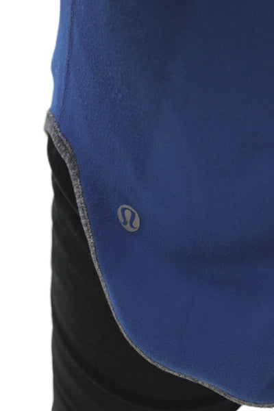 Lululemon Women Blue Scoop Neck Long Sleeve Pullover Colorblock Size 6
