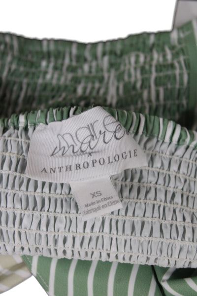 Mare Mare x Anthropologie Women Camisole Beige Striped VNeck Sleeveless Size XS