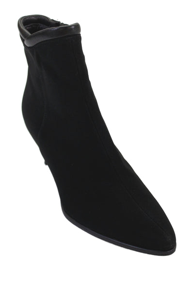 Stuart Weitzman Womens Pointed Toe Ankle Boots Black Size 6 Medium