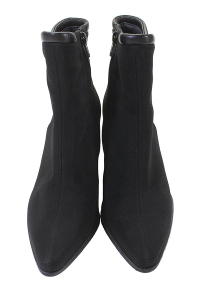 Stuart Weitzman Womens Pointed Toe Ankle Boots Black Size 6 Medium