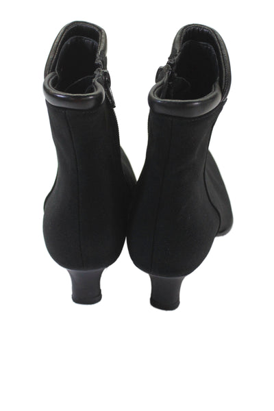 Stuart Weitzman Womens Pointed Toe Ankle Boots Black Size 6 Medium