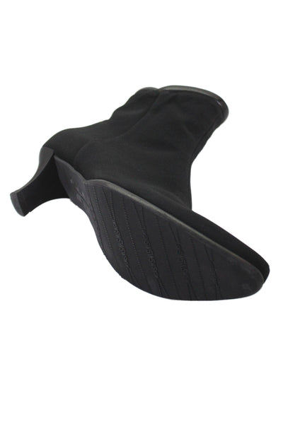 Stuart Weitzman Womens Pointed Toe Ankle Boots Black Size 6 Medium