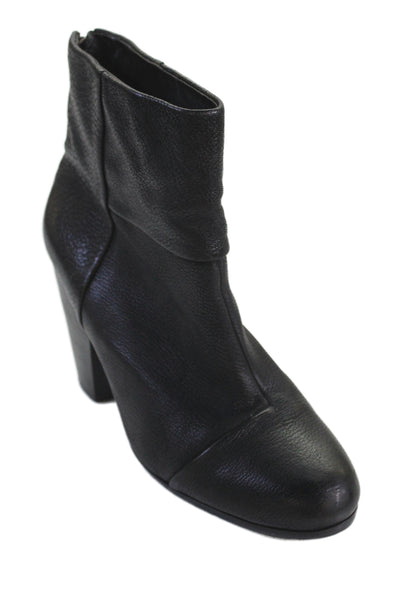 Vince Camuto Womens Leather Hadley Zip Up Ankle Boots Black Size 8.5 B