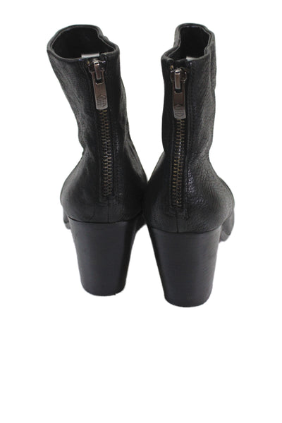 Vince Camuto Womens Leather Hadley Zip Up Ankle Boots Black Size 8.5 B