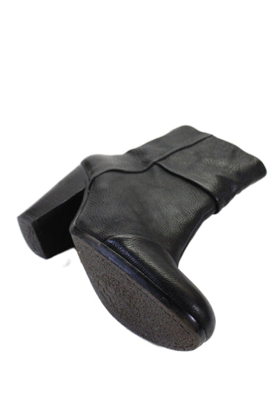 Vince Camuto Womens Leather Hadley Zip Up Ankle Boots Black Size 8.5 B