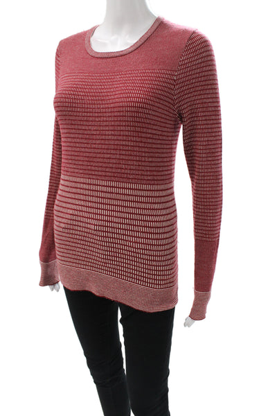 Charlotte Gainsbourg Current/Elliott Womens Red Geometric Pullover Size 2