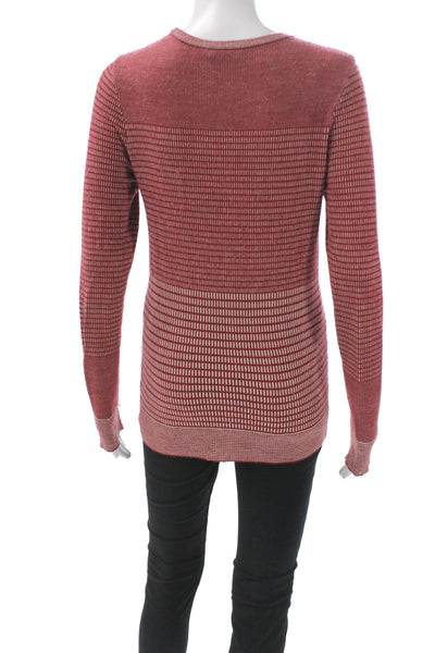 Charlotte Gainsbourg Current/Elliott Womens Red Geometric Pullover Size 2