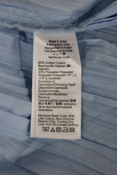 J Crew Women Blue Bohemian Maxi Dress Square Neck Sleeveless Cotton Size XS