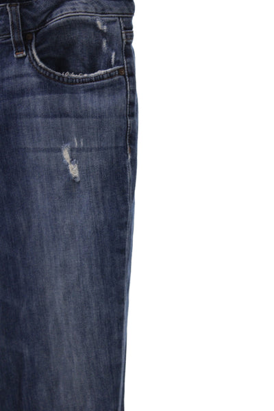Joes Womens Skinny Blue Jeans Cotton Blend Button Size 29