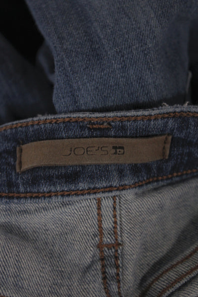 Joes Womens Skinny Blue Jeans Cotton Blend Button Size 29
