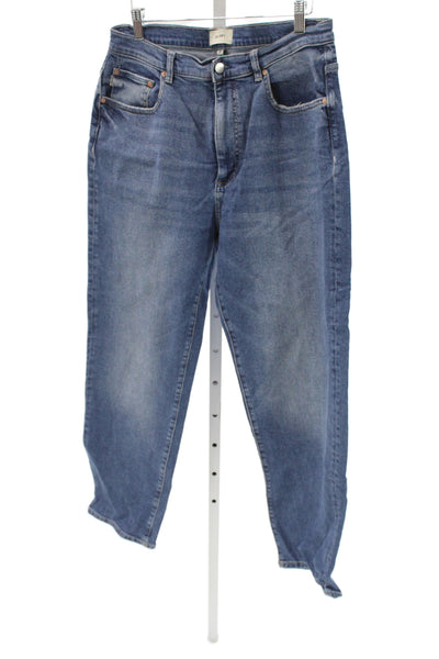 DL1961 Women Straight Blue Jeans High Rise Button Fly Size 30