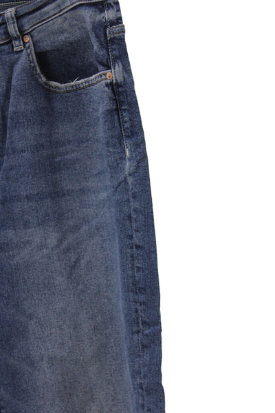 DL1961 Women Straight Blue Jeans High Rise Button Fly Size 30