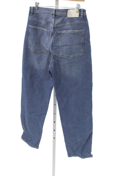 DL1961 Women Straight Blue Jeans High Rise Button Fly Size 30
