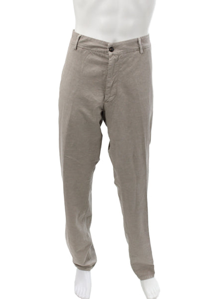 Peter Millar Mens Chino Pants Beige Cotton Size 38