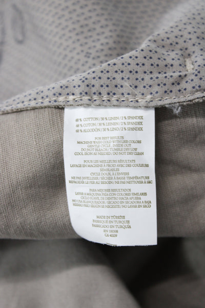 Peter Millar Mens Chino Pants Beige Cotton Size 38