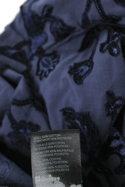 Pilcro and the Letterpress Anthropologie Womens Tunic Blue 3/4 Sleeve Size S