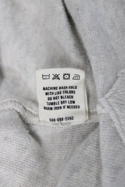 Buck Mason Mens Gray Crew Neck Basic T-Shirt 100% Cotton Long Sleeve Size M