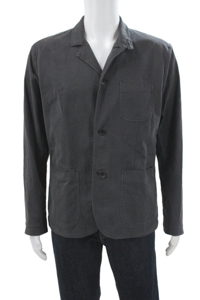 Rag & Bone Mens Military Jacket Gray 98% Cotton Button Size M