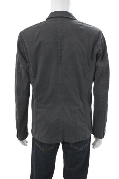 Rag & Bone Mens Military Jacket Gray 98% Cotton Button Size M