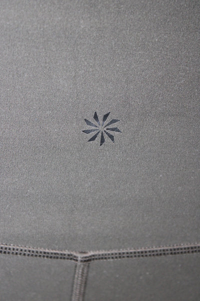 Athleta Womens Ankle Leggings Green Athleisure Solid Nylon Size M