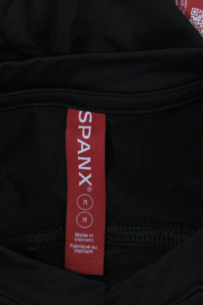 Spanx Womens Basic Athleisure Black Tank Sleeveless Crew Neck Size M