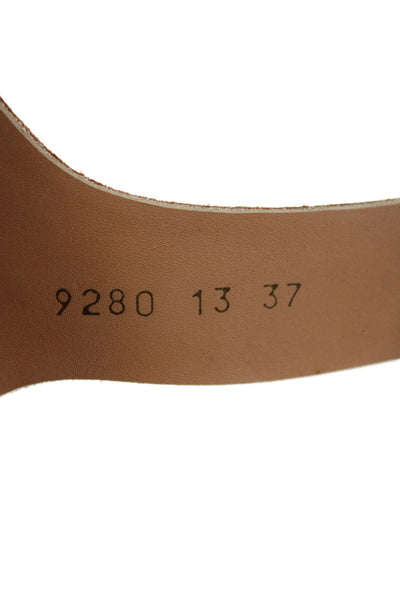 Raquel Allegra Womens Suede Ankle Buckled Platform Wedge Heels Brown Size EUR 37
