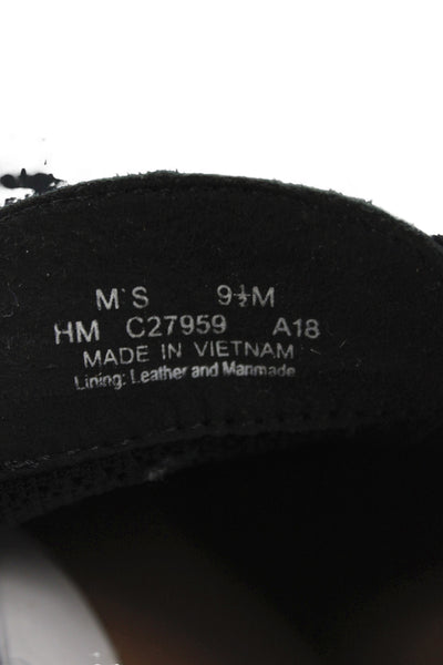 Cole Haan Mens Round Toe Knitted Lace-Up Shoes Black Size 9.5