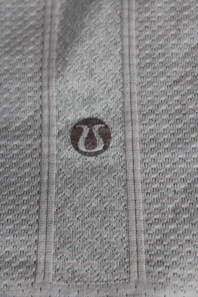 Lululemon Women Green Scoop Neck Short Sleeve T-Shirt Size 2