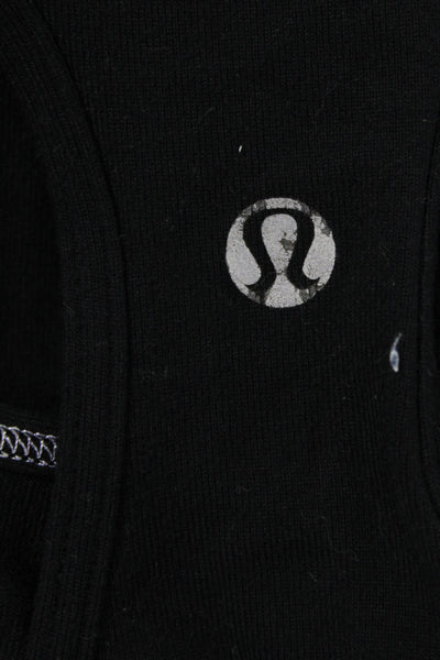 Lululemon Womens Black Cotton Scoop Neck Basic Tank Sleeveless Size 4