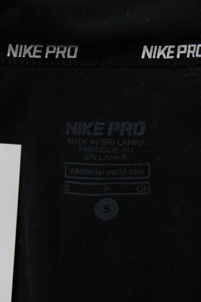 Nike Women Jersey Scoop Neck Long Sleeve T-Shirt Black Size S