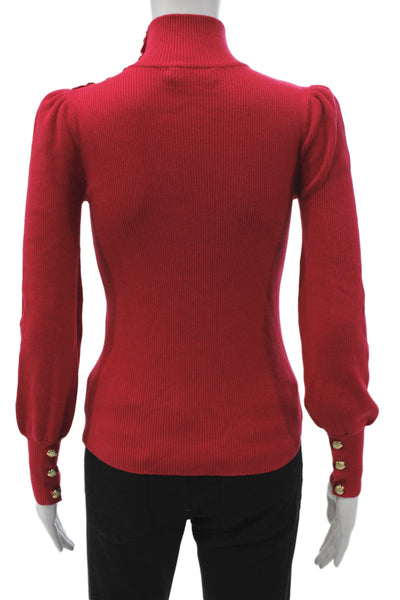 Lauren Ralph Lauren Womens Red Turtleneck Pullover Sweater Long Sleeve Size XS