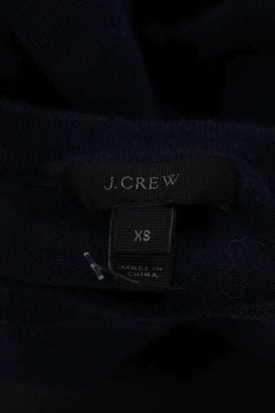 J Crew Women Sleeveless Crewneck Pullover Sweater Blue Size XS