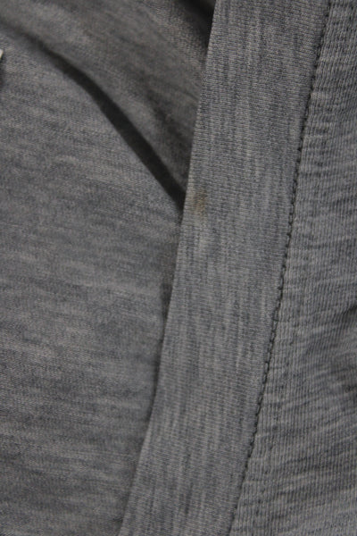 Lululemon Womens Gray V-Neck Basic T-Shirt Short Sleeve Athleisure Size 4