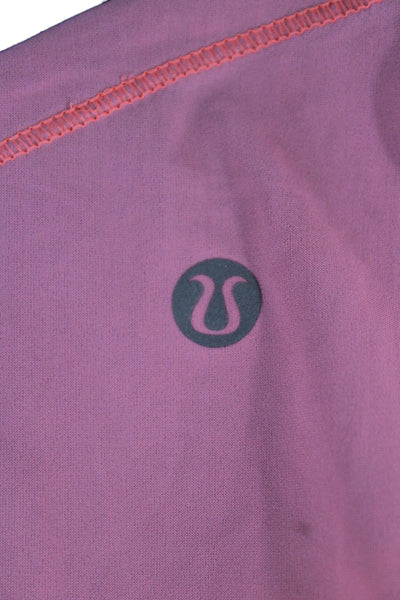 Lululemon Women Pullover Long Sleeve Crew Neck Pink Polyester Size 4